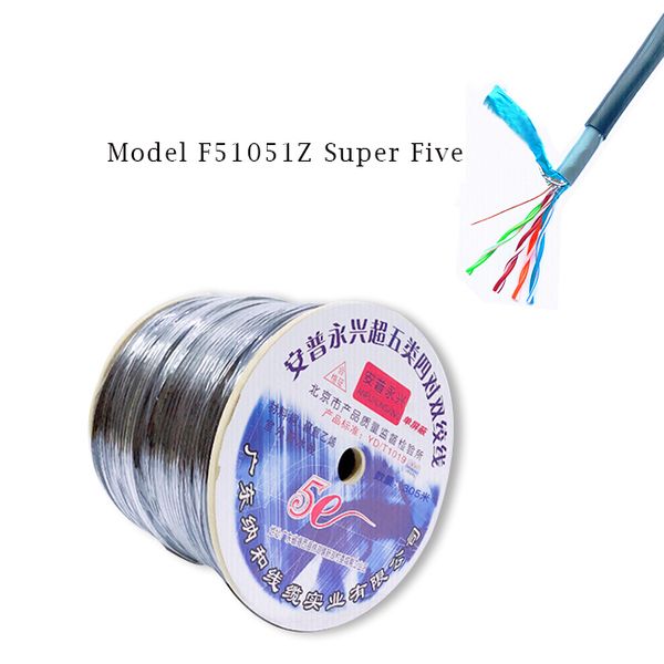indoor line super five oxygen-copper core oxygen-copper 046/24awg, 305m (model f51051z
indoor line super five oxygen-copper core oxygen-copper 046/24awg, 305m (model f51051z