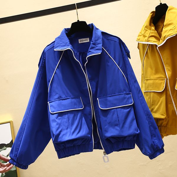 new autumn fashion 2021 women's baseball big pocket female bat thin jacket outwoutward high street wfwn, Black;brown
new autumn fashion 2021 women's baseball big pocket female bat thin jacket outwoutward high street wfwn, Black;brown