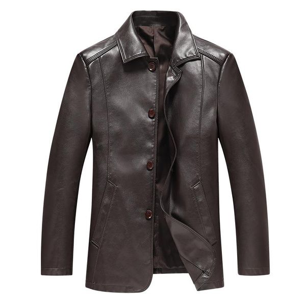 men's fur & faux 2021 european and american style buttons handsome personality leather jacket clothing, Black
men's fur & faux 2021 european and american style buttons handsome personality leather jacket clothing, Black