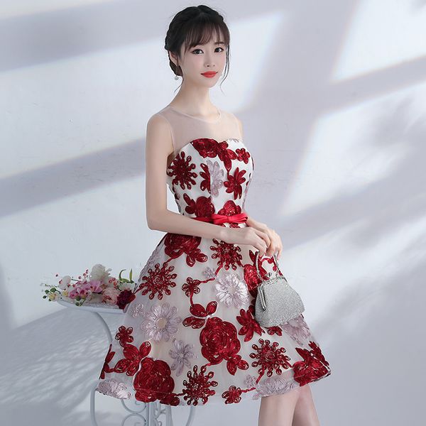 Robe de soiree Lace A Line short design girls elegant party fashion Party Dresses prom dresses tailor Custom made 3 colors evening, Picture color
Robe de soiree Lace A Line short design girls elegant party fashion Party Dresses prom dresses tailor Custom made 3 colors evening, Picture color