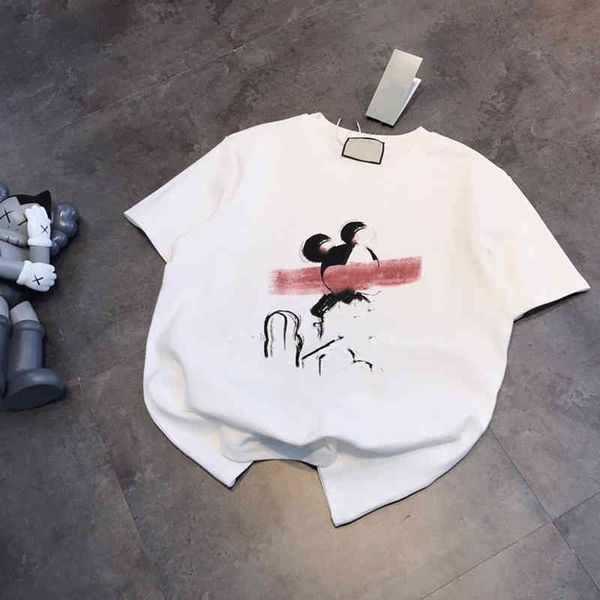 2022 factory wholesale new early spring fashion age reduction loose thin cartoon print frosted short sleeve t-shirt women, White
2022 factory wholesale new early spring fashion age reduction loose thin cartoon print frosted short sleeve t-shirt women, White