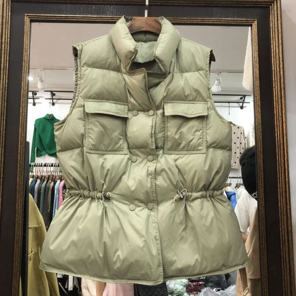 new light down vest women short vest windproof lightweight warm waistcoat autumn white duck down sleeveless down coat 201103, Black
new light down vest women short vest windproof lightweight warm waistcoat autumn white duck down sleeveless down coat 201103, Black