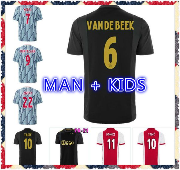 20 21 ajax amsterdam fc soccer jersey 2020 2021 promes álvarez tadic neres van beek men kids football shirts uniforms maillot third 50th, Black;yellow
20 21 ajax amsterdam fc soccer jersey 2020 2021 promes álvarez tadic neres van beek men kids football shirts uniforms maillot third 50th, Black;yellow