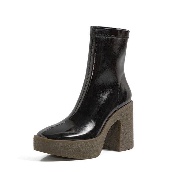 new fashion superfine fiber women ankle boots fashion platform square toe shoes for women office lady shoes woman heels, Black
new fashion superfine fiber women ankle boots fashion platform square toe shoes for women office lady shoes woman heels, Black