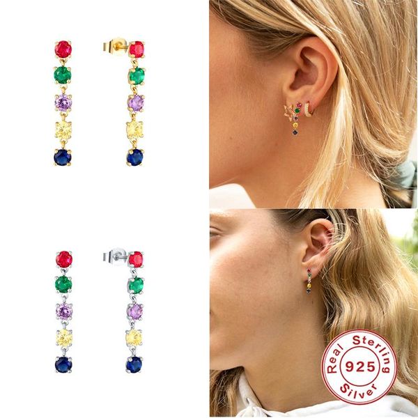 aide 925 sterling silver earrings colorful zircon long chain stud earrings for women banquets earring wedding piercing, Golden;silver
aide 925 sterling silver earrings colorful zircon long chain stud earrings for women banquets earring wedding piercing, Golden;silver