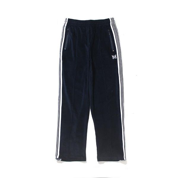autumn and winter joint limited embroidery butterfly striped webbing fashion sports pants for men and women, Black
autumn and winter joint limited embroidery butterfly striped webbing fashion sports pants for men and women, Black