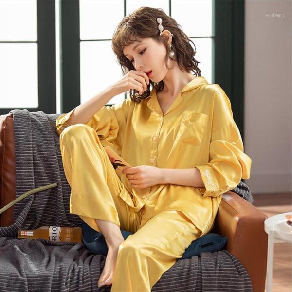 ice silk long sleeve sleepwear pajama sets nightgowns korean version of two pieces of sweet thin silk home service set1, Black;red
ice silk long sleeve sleepwear pajama sets nightgowns korean version of two pieces of sweet thin silk home service set1, Black;red