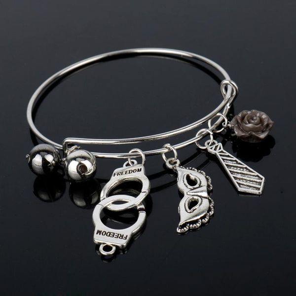 link, chain mqchun 50 fifty shades of grey charm bracelet tie handcuffs bandgle mask accessories adjustable wristband -25, Black
link, chain mqchun 50 fifty shades of grey charm bracelet tie handcuffs bandgle mask accessories adjustable wristband -25, Black