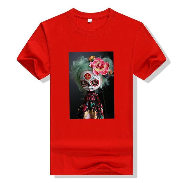day of the dead cute little girl printing new t shirt women harajuku fashion streetwear t shirt casual loose o-neck tshirt, White
day of the dead cute little girl printing new t shirt women harajuku fashion streetwear t shirt casual loose o-neck tshirt, White