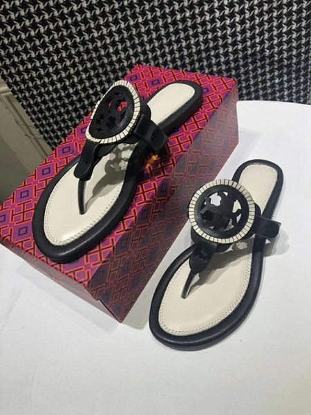 2020tb classic casual toe flat sandals women's foot leather beach tourism t-button leather sandals, Black
2020tb classic casual toe flat sandals women's foot leather beach tourism t-button leather sandals, Black
