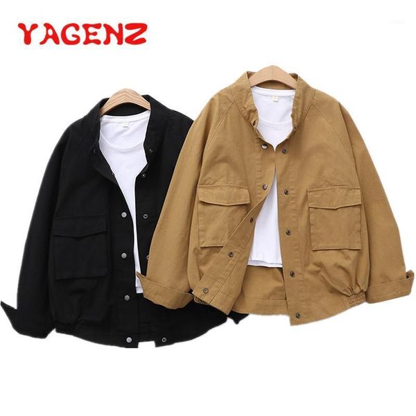 yagenz outerwear coats jackets long sleeve patchwork oversize single-breasted black jacket windbreaker coat and jacket women 4071, Black;brown
yagenz outerwear coats jackets long sleeve patchwork oversize single-breasted black jacket windbreaker coat and jacket women 4071, Black;brown