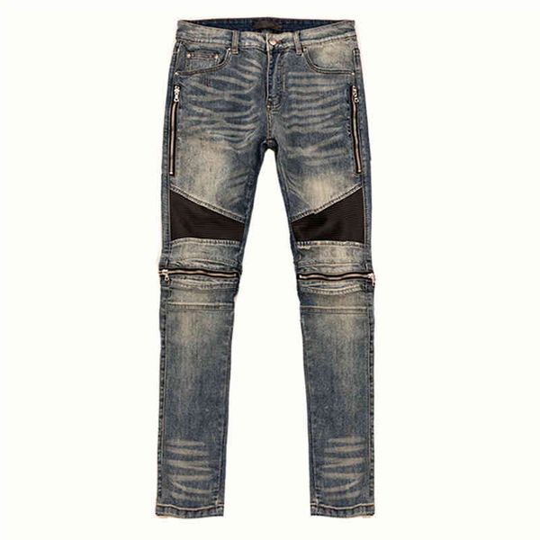 men's jeans mens black cow ripped holes distressed leather european and american trendy brand high street motorcycle zipper 2bqd, Blue
men's jeans mens black cow ripped holes distressed leather european and american trendy brand high street motorcycle zipper 2bqd, Blue