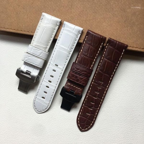 watch bands alligator leather strap men 1950 accessories butterfly buckle 24mm11, Black;brown
watch bands alligator leather strap men 1950 accessories butterfly buckle 24mm11, Black;brown