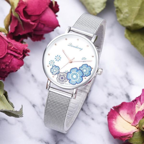 fashion casual ladies watch flowers steel band quartz wristwatch women mesh band women clock zegarek damski relogio feminino1, Slivery;brown
fashion casual ladies watch flowers steel band quartz wristwatch women mesh band women clock zegarek damski relogio feminino1, Slivery;brown