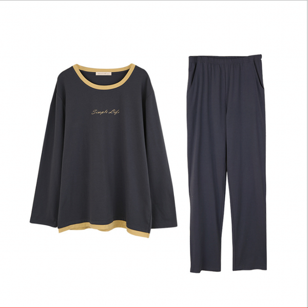 men's sleepwear 2021 autumn men casual pajama sets male bamboo fiber cotton suit couples long sleeve o-neck collar t shirt & pants, Black;brown
men's sleepwear 2021 autumn men casual pajama sets male bamboo fiber cotton suit couples long sleeve o-neck collar t shirt & pants, Black;brown