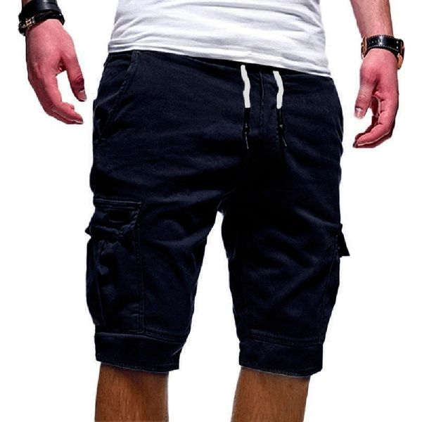2020 summer casual men's cargo multi-pocket mens solid color drawstring fashion shorts streetwear, White;black
2020 summer casual men's cargo multi-pocket mens solid color drawstring fashion shorts streetwear, White;black