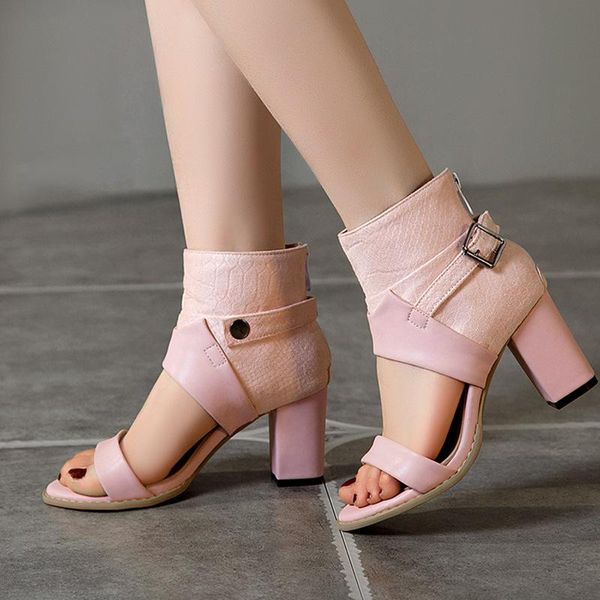summer gladiator women sandals boots block high heels platform ladies shoes open toe buckle strap roman sandals big size, Black
summer gladiator women sandals boots block high heels platform ladies shoes open toe buckle strap roman sandals big size, Black
