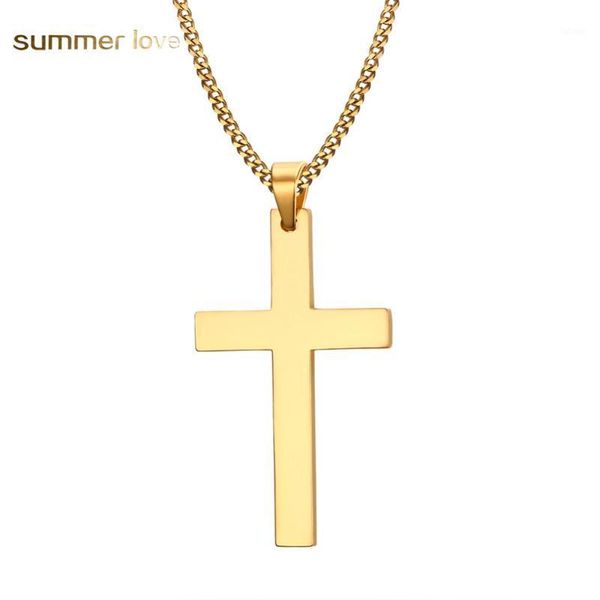 new black/gold/silver religious prayer cross pendant necklace men long stainless steel cross necklaces women statement jewelry1
new black/gold/silver religious prayer cross pendant necklace men long stainless steel cross necklaces women statement jewelry1