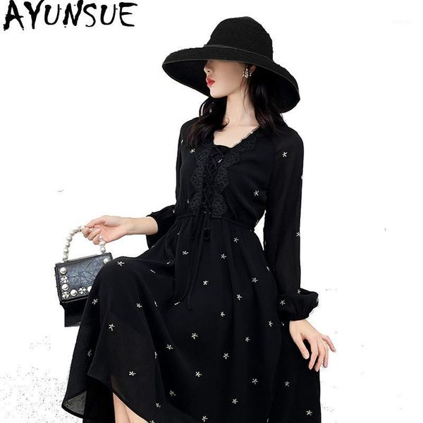 ayunsue spring summer chiffon dress plus size dresses for women 4xl 5xl 6xl long sleeve beach dress black vestido midi kj20991, Black;gray
ayunsue spring summer chiffon dress plus size dresses for women 4xl 5xl 6xl long sleeve beach dress black vestido midi kj20991, Black;gray