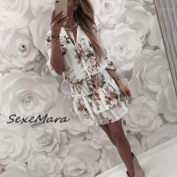 summer fashion 2019 casual print ruffles dress for women lace up v-neck elegant women dress1, Black;gray
summer fashion 2019 casual print ruffles dress for women lace up v-neck elegant women dress1, Black;gray