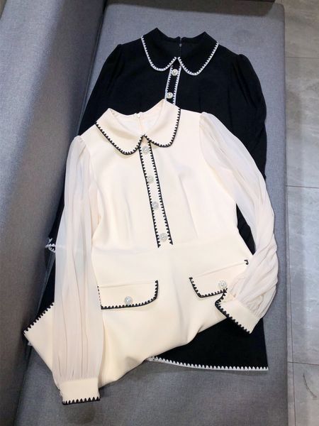 milan runway dress 2020 apricot/black women dress designer peter pan collar crystals buttons dresses womens 800419, Black;gray
milan runway dress 2020 apricot/black women dress designer peter pan collar crystals buttons dresses womens 800419, Black;gray