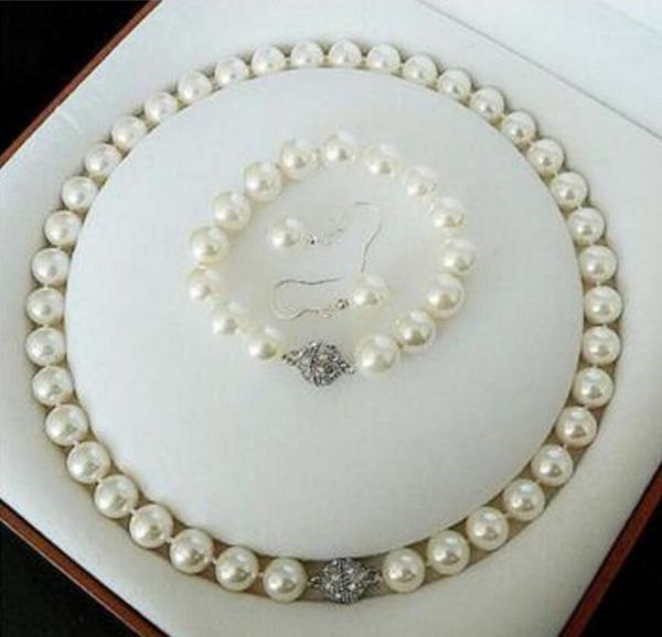 12 color genuine 10mm coral red south sea shell pearl necklace bracelet earrings women jewelry set 925 silver cla1, Black
12 color genuine 10mm coral red south sea shell pearl necklace bracelet earrings women jewelry set 925 silver cla1, Black