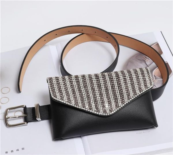 blingbling crystal bead women waist packs black solid pu leather fanny pack elegant ladies phone envelop waist belt bags pouch
blingbling crystal bead women waist packs black solid pu leather fanny pack elegant ladies phone envelop waist belt bags pouch