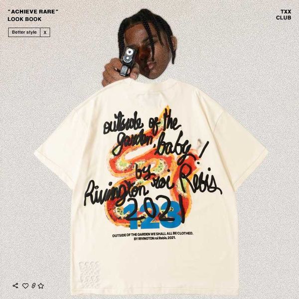 rrr123 rainbow greedy snake foaming letter printing vintage high street fog loose men's and women's short sleeve t-shirt fashion, White;black
rrr123 rainbow greedy snake foaming letter printing vintage high street fog loose men's and women's short sleeve t-shirt fashion, White;black