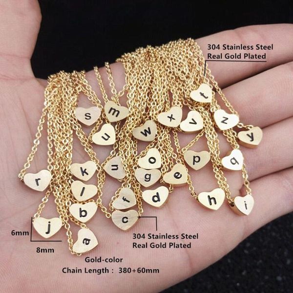 pendant necklaces a b c g h i j k l m n o p q r s t u v w x y z stainless steel heart shape for women men gold color a-z letter necklace, Silver
pendant necklaces a b c g h i j k l m n o p q r s t u v w x y z stainless steel heart shape for women men gold color a-z letter necklace, Silver