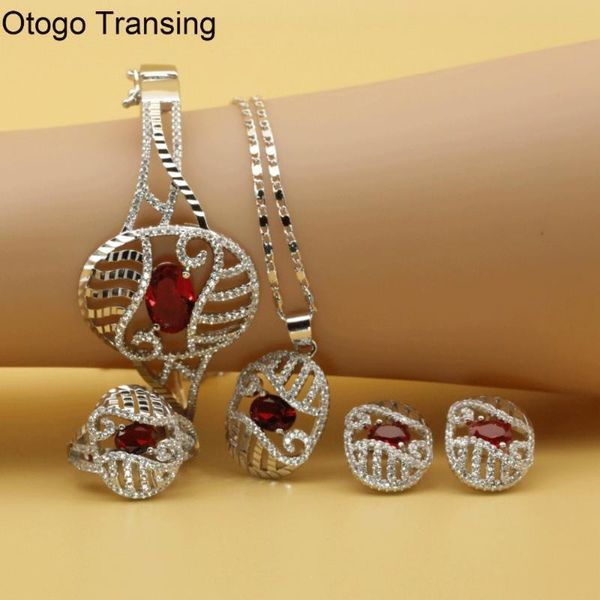 Otogo Transing Pendant/Earrings/Bracelet Jewelry Set Silver Color Red crystal Zirconia Classic Bridal Jewelry Set Women SET203
Otogo Transing Pendant/Earrings/Bracelet Jewelry Set Silver Color Red crystal Zirconia Classic Bridal Jewelry Set Women SET203