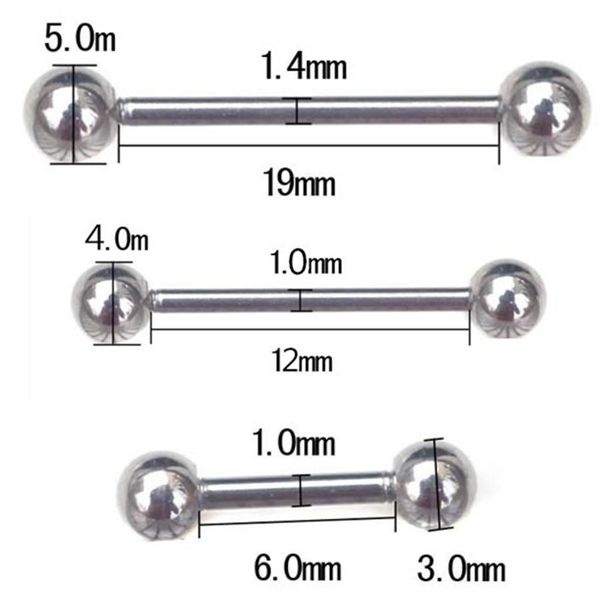 tongue rings 5 pc steel balls industrial scaffold straight barbell ear piercing bar surgical eyebrow tragus nipple ring q sqcgyk, Silver
tongue rings 5 pc steel balls industrial scaffold straight barbell ear piercing bar surgical eyebrow tragus nipple ring q sqcgyk, Silver