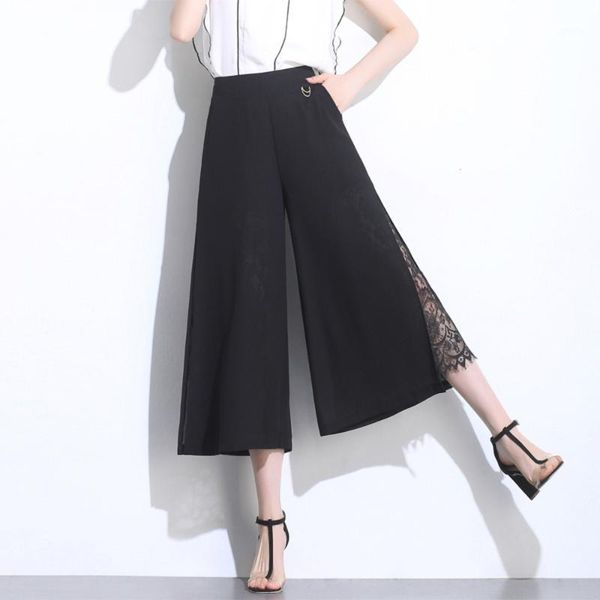 summer 2019 new fahison capris casual elastic waist wide leg pants female plus size -3xl loose lace chiffon trousers1, Black;white
summer 2019 new fahison capris casual elastic waist wide leg pants female plus size -3xl loose lace chiffon trousers1, Black;white