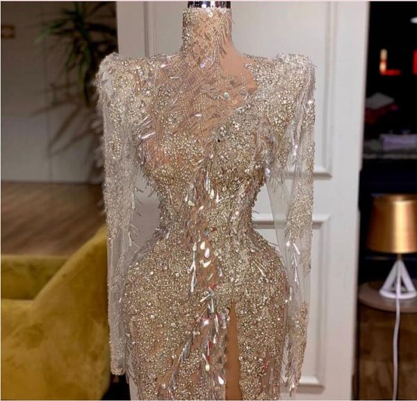 evening dress women clothes balqeesfathi nawalelzoghbi crystal beads split high-neck long sleeve mermaid silver crystal beads yousef aljasmi, Black;pink
evening dress women clothes balqeesfathi nawalelzoghbi crystal beads split high-neck long sleeve mermaid silver crystal beads yousef aljasmi, Black;pink