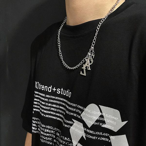 letter necklaces pendant mens stainless steel jewelry on the neck simple chains necklace hip hop 2020 gold accesories men punk, Silver
letter necklaces pendant mens stainless steel jewelry on the neck simple chains necklace hip hop 2020 gold accesories men punk, Silver