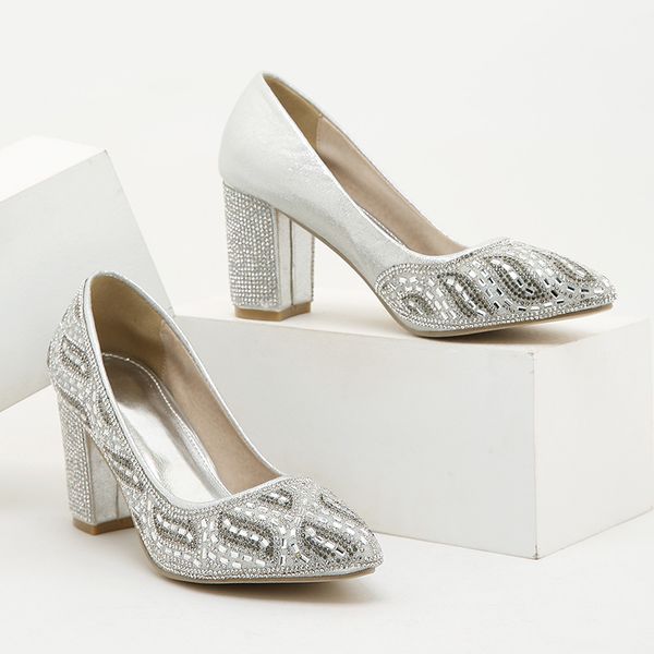 women's high heels shoes abstract leaf art style silver glitter dress shoes casual fashion office party all-match, Black
women's high heels shoes abstract leaf art style silver glitter dress shoes casual fashion office party all-match, Black