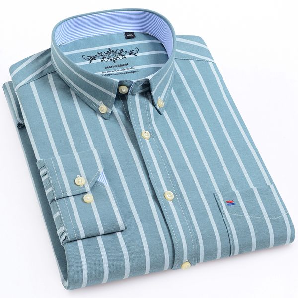 men's work casual regular-fit oxford striped plaid checkered shirts single patch pocket long-sleeve thick gingham shirt lj200925, White;black
men's work casual regular-fit oxford striped plaid checkered shirts single patch pocket long-sleeve thick gingham shirt lj200925, White;black
