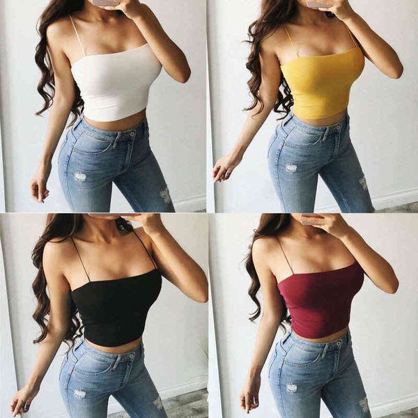 fashion women summer cami sleeveless bustier unpadded bandeau sling vest crop seamless strappy club street tee, White
fashion women summer cami sleeveless bustier unpadded bandeau sling vest crop seamless strappy club street tee, White
