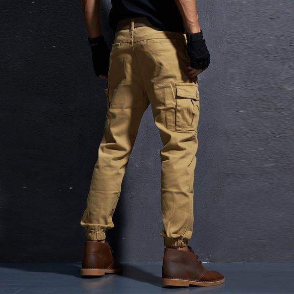 mens slim fit trousers stretch skinny pants tactical military cargo pants multi pocket cotton ankle length male jogger lj201104, Black
mens slim fit trousers stretch skinny pants tactical military cargo pants multi pocket cotton ankle length male jogger lj201104, Black