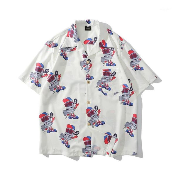 men shirt short sleeve shirt harajuku loose short sleeve flowered for men hawaiian couple printed for women1, White;black
men shirt short sleeve shirt harajuku loose short sleeve flowered for men hawaiian couple printed for women1, White;black