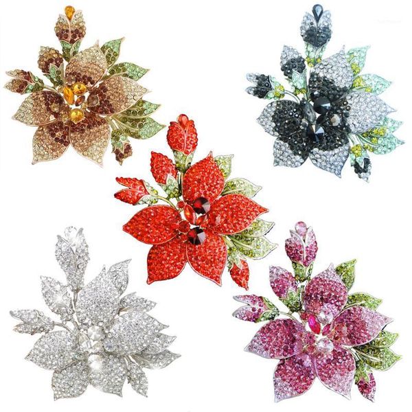 australian crystal flower plant broach wedding orchid flower leaves brooch pin1, Gray
australian crystal flower plant broach wedding orchid flower leaves brooch pin1, Gray