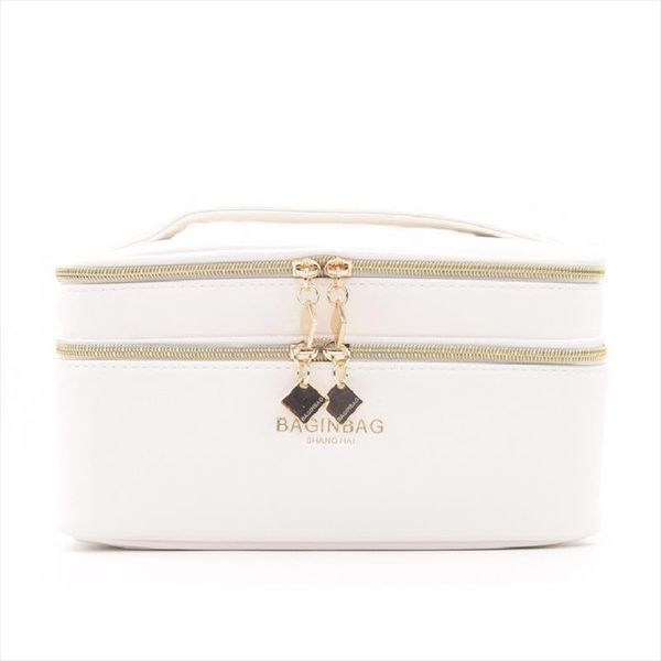 baginbag double layer cosmetic bag multifunctional white beauty bags; belt pocket makeup bag toiletry 20*12*12cm; 5 colors
baginbag double layer cosmetic bag multifunctional white beauty bags; belt pocket makeup bag toiletry 20*12*12cm; 5 colors