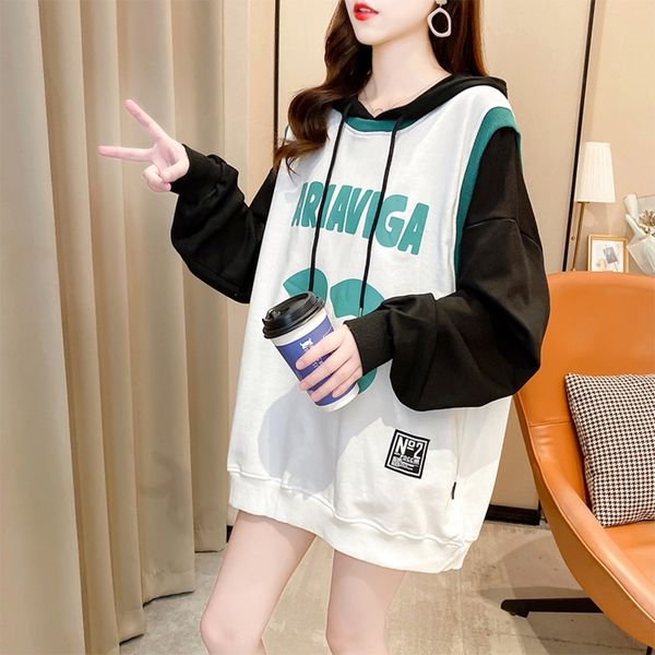 uanfb fake two-piece women's sweater autumn sweater coat clothing 2020 new qgdbg style loose spring and autumn coat thin ins fashion ko, Black
uanfb fake two-piece women's sweater autumn sweater coat clothing 2020 new qgdbg style loose spring and autumn coat thin ins fashion ko, Black