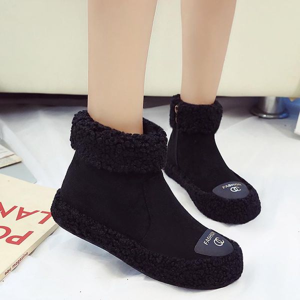 2020 winter korean version of all-match casual fashion new women's shoes retro british style student flat ankle boots for women, Black
2020 winter korean version of all-match casual fashion new women's shoes retro british style student flat ankle boots for women, Black
