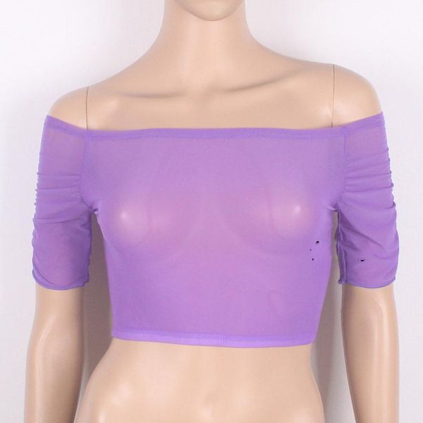 stage wear purple see through mesh off shoulder short t-shirt belly dance bottom puff sleeve nightclubs bodysuit fx22, Black;red
stage wear purple see through mesh off shoulder short t-shirt belly dance bottom puff sleeve nightclubs bodysuit fx22, Black;red