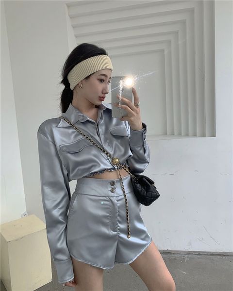 6w9os acsense high ji is not a little bit charming women's shirt shorts 2020 new suit pants suit shorts women's set pants 1cbmw, Gray
6w9os acsense high ji is not a little bit charming women's shirt shorts 2020 new suit pants suit shorts women's set pants 1cbmw, Gray