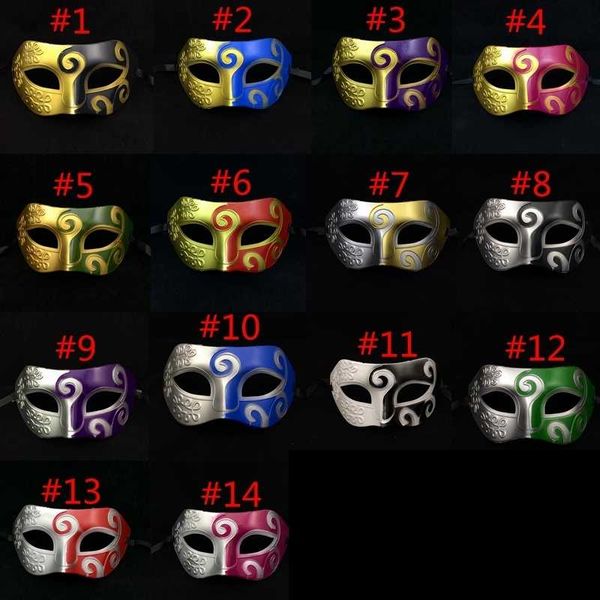 masquerade retro party roman halloween masks gladiator venetian dance men half face mask props hha1387
masquerade retro party roman halloween masks gladiator venetian dance men half face mask props hha1387