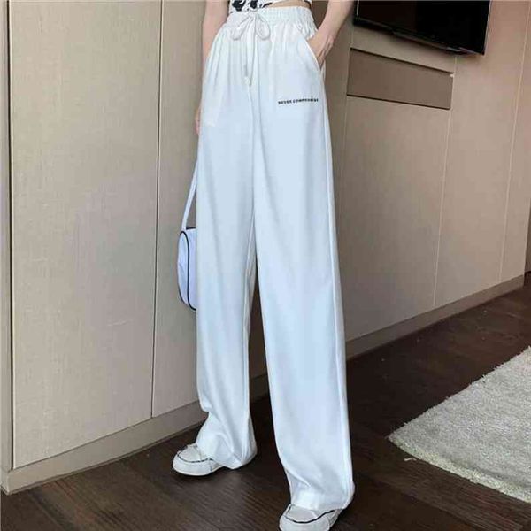 women pants summer and autumn loose white casual pants womens high street straight pantalones de mujer, Black;white
women pants summer and autumn loose white casual pants womens high street straight pantalones de mujer, Black;white