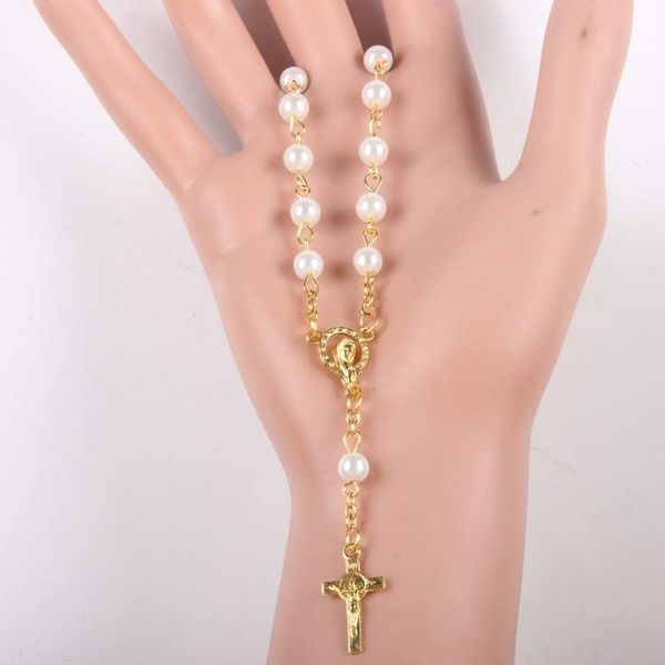 religious vintage prayer women christian bead chain glass pearl bead religious catholic rosary bracelet gold color y200730, Black
religious vintage prayer women christian bead chain glass pearl bead religious catholic rosary bracelet gold color y200730, Black
