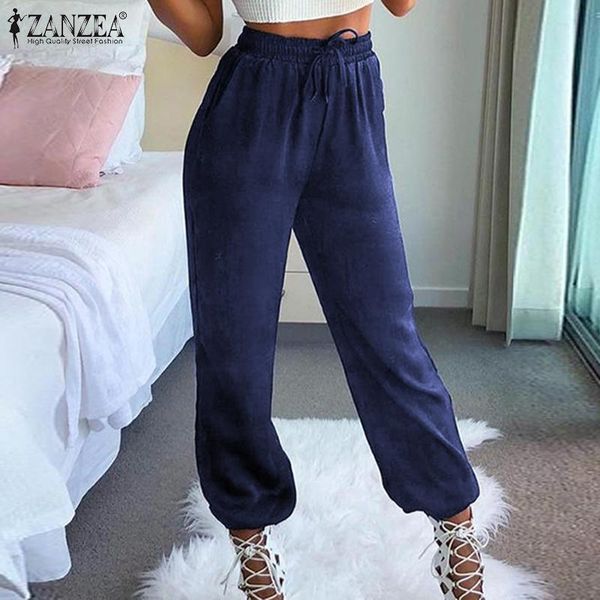 zanzea women's pants 2020 fashion long trousers spring summer bottoms streetwear casual elastic waist pantalones femme plus size, Black;white
zanzea women's pants 2020 fashion long trousers spring summer bottoms streetwear casual elastic waist pantalones femme plus size, Black;white