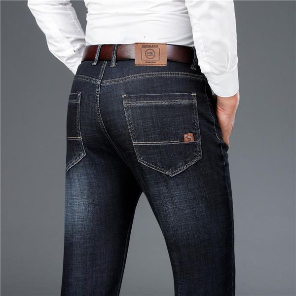 men's jeans 2021 spring business straight middle-aged men fashion loose casual denim trousers male stretch brand blue black pants
men's jeans 2021 spring business straight middle-aged men fashion loose casual denim trousers male stretch brand blue black pants